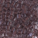SB-2647:  HALF PACK Miyuki 4mm Square Bead Cocoa Lined Amethyst approx 125 grams - SB-2647_1/2pk