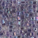 SB-274:  HALF PACK Miyuki 4mm Square Bead Amethyst Lined Crystal AB  approx 125 grams - SB-274_1/2pk