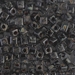SB-4511:  HALF PACK Miyuki 4mm Square Bead Black Picasso approx 125 grams - SB-4511_1/2pk