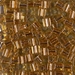 SB-971: HALF PACK Miyuki 4mm Square Bead Copper Lined Pale Amber approx 50 grams - SB-971_1/2pk