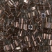 SB-974: HALF PACK Miyuki 4mm Square Bead Copper Lined Pale Gray approx 50 grams - SB-974_1/2pk