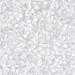 SB18-1104:  HALF PACK Miyuki 1.8mm Square Bead White Lined Crystal approx 125 grams - SB18-1104_1/2pk