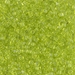SB18-143:  HALF PACK Miyuki 1.8mm Square Bead Transparent Chartreuse approx 125 grams - SB18-143_1/2pk