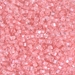 SB18-204:  HALF PACK Miyuki 1.8mm Square Bead Baby Pink Lined Crystal approx 125 grams - SB18-204_1/2pk