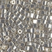 SB3-1051:  HALF PACK Miyuki 3mm Square Bead Galvanized Silver approx 125 grams - SB3-1051_1/2pk
