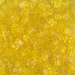 SB3-136:  HALF PACK Miyuki 3mm Square Bead Transparent Yellow approx 125 grams - SB3-136_1/2pk