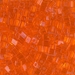 SB3-138:  HALF PACK Miyuki 3mm Square Bead Transparent Orange approx 125 grams - SB3-138_1/2pk