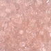SB3-155:  HALF PACK Miyuki 3mm Square Bead Transparent Light Tea Rose approx 125 grams - SB3-155_1/2pk