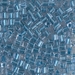 SB3-2606:  HALF PACK Miyuki 3mm Square Bead Sparkling Sky Blue Lined Crystal approx 125 grams - SB3-2606_1/2pk