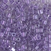 SB3-2607:  HALF PACK Miyuki 3mm Square Bead Sparkling Purple Lined Crystal approx 125 grams - SB3-2607_1/2pk