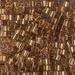 SB3-952: HALF PACK Miyuki 3mm Square Bead 24kt Gold Lined Pale Amethyst approx 50 grams - SB3-952_1/2pk