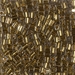 SB3-955: HALF PACK Miyuki 3mm Square Bead 24kt Gold Lined Pale Gray approx 50 grams - SB3-955_1/2pk