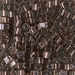 SB3-974: HALF PACK Miyuki 3mm Square Bead Copper Lined Pale Gray approx 50 grams - SB3-974_1/2pk