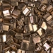 TL-457:  HALF PACK Metallic Dark Bronze Miyuki Tila Bead approx 50 grams - TL-457_1/2pk