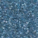 TR10-1137:  HALF PACK Miyuki 10/0 Triangle Sparkling Light Blue Lined Crystal AB approx 125 grams - TR10-1137_1/2pk
