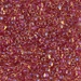 TR10-1163:  HALF PACK Miyuki 10/0 Triangle Light Cranberry Lined Topaz Luster approx 125 grams - TR10-1163_1/2pk
