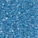 TR10-1529:  HALF PACK Miyuki 10/0 Triangle Sparkling Sky Blue Lined Crystal approx 125 grams - TR10-1529_1/2pk