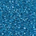 TR10-1823:  HALF PACK Miyuki 10/0 Triangle Sparkling Blue Lined Aqua AB approx 125 grams - TR10-1823_1/2pk
