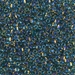 TR10-1826:  HALF PACK Miyuki 10/0 Triangle Midnight Blue Lined Topaz AB approx 125 grams - TR10-1826_1/2pk