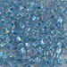 TR5-1137:  HALF PACK Miyuki 5/0 Triangle Sparkling Light Blue Lined Crystal AB approx 125 grams - TR5-1137_1/2pk