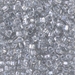 TR8-1105:  HALF PACK Miyuki 8/0 Triangle Sparkling Silver Gray Lined Crystal approx 125 grams - TR8-1105_1/2pk