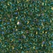 TR8-1165:  HALF PACK Miyuki 8/0 Triangle Emerald Lined Topaz Luster approx 125 grams - TR8-1165_1/2pk