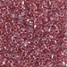 TR8-1554:  HALF PACK Miyuki 8/0 Triangle Sparkling Cranberry Lined Crystal approx 125 grams - TR8-1554_1/2pk