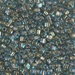 TR8-1825:  HALF PACK Miyuki 8/0 Triangle Sparkling Light Bronze Lined Aqua Luster approx 125 grams - TR8-1825_1/2pk