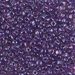 TR8-1835:  HALF PACK Miyuki 8/0 Triangle Dark Violet Lined Amethyst approx 125 grams - TR8-1835_1/2pk