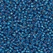 11-1025:  11/0 Silverlined Capri Blue AB Miyuki Seed Bead approx 250 grams - 11-1025
