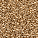 11-1052:  11/0 Galvanized Gold  Miyuki Seed Bead 