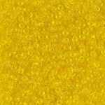 11-136:  11/0 Transparent Yellow  Miyuki Seed Bead 