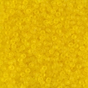 11-136F:  11/0 Matte Transparent Yellow Miyuki Seed Bead 