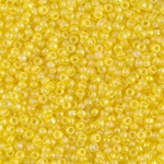 11-136FR:  11/0 Matte Transparent Yellow AB Miyuki Seed Bead 