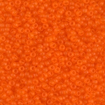 11-138F:  11/0 Matte Transparent Orange Miyuki Seed Bead 