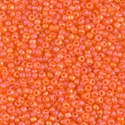 11-138FR:  11/0 Matte Transparent Orange AB Miyuki Seed Bead 