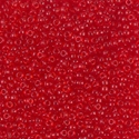 11-140:  11/0 Transparent Red Orange Miyuki Seed Bead 
