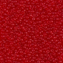 11-140SF:  11/0 Semi-Frosted Transparent Red Orange Miyuki Seed Bead 