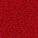 11-141SF:  11/0 Semi-Frosted Transparent Ruby Miyuki Seed Bead 