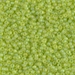 11-143FR:  11/0 Matte Transparent Chartreuse AB Miyuki Seed Bead approx 250 grams - 11-143FR