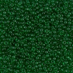 11-146:  11/0 Transparent Green  Miyuki Seed Bead 