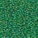 11-179L:  11/0 Transparent Light Green AB Miyuki Seed Bead - 11-179L*