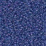 11-1827:  11/0 Sparkling Purple Lined Aqua Luster Miyuki Seed Bead 