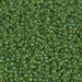 11-1926:  11/0 Semi-Frosted Pea Green Lined Chartreuse Miyuki Seed Bead approx 250 grams - 11-1926