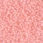11-1934:  11/0 Semi-Frosted Baby Pink Lined Crystal   Miyuki Seed Bead 