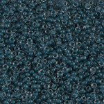 11-1938:  11/0 Semi-Frosted Slate Blue Lined Gray  Miyuki Seed Bead 