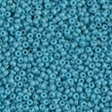 11-2029:  11/0 Matte Opaque Turquoise Blue Luster Miyuki Seed Bead 