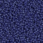 11-2075:  11/0 Matte Opaque Cobalt Luster Miyuki Seed Bead 