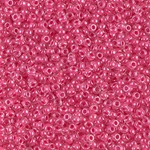 11-208:  11/0 Carnation Pink Lined Crystal Miyuki Seed Bead 
