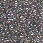 11-2440:  11/0 Transparent Gray Rainbow Luster  Miyuki Seed Bead 